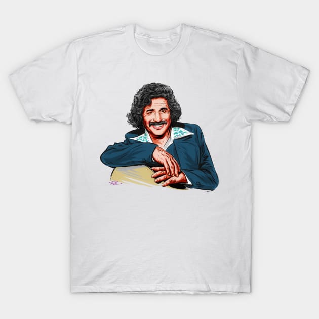 Freddy Fender - An illustration by Paul Cemmick T-Shirt by PLAYDIGITAL2020